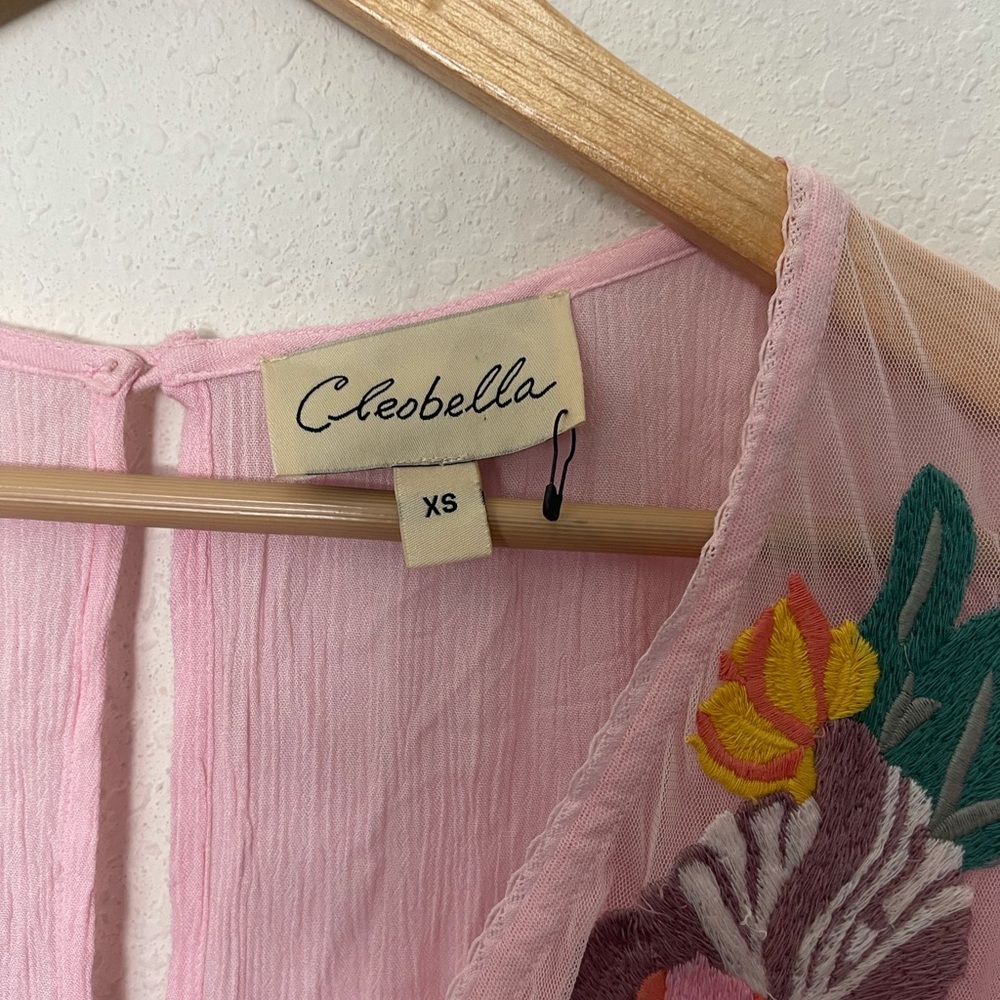 Cleobella Hayden Mini Dress in Pink Size XS - Picture 6 of 6